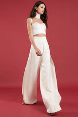 SAMPLE - Satin corset white