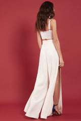 SAMPLE - Satin corset white