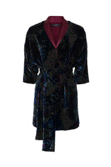 Velour jacket burgundy