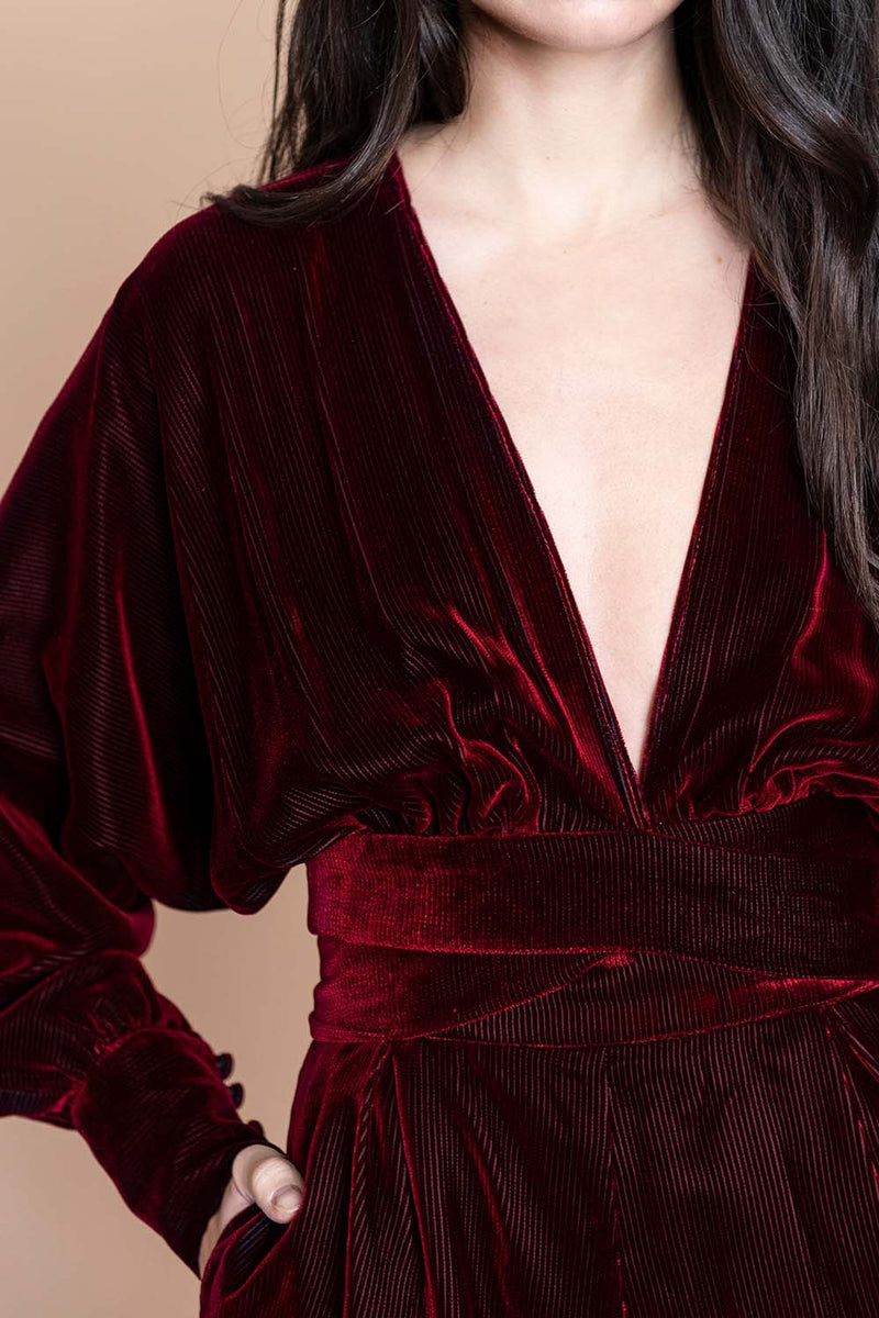 Striped Velvet Bomber top