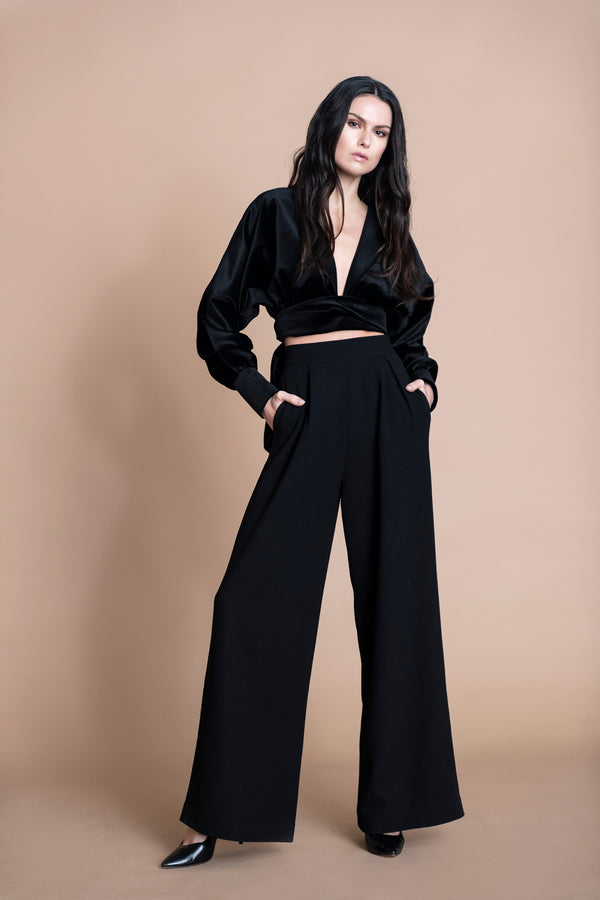 SAMPLE - Velvet Bomber top