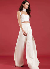 SAMPLE - Satin corset white